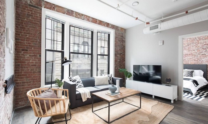Beacon Hill Apartment | Large Loft Steps From Boston Common | Short Stays | Dog Friendly