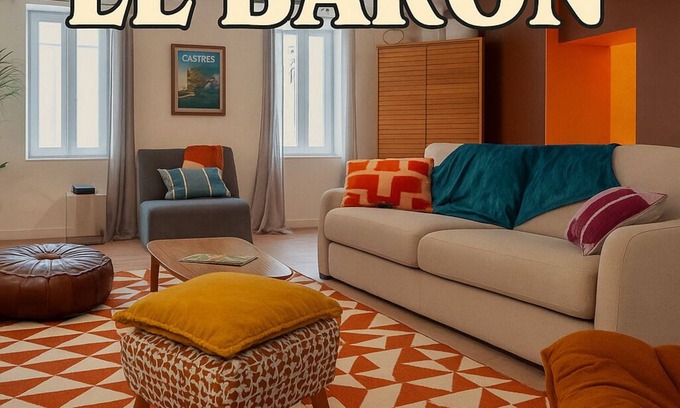 Castres Apartment | Le Baron - hyper center - air conditioning/closed garage/terrace