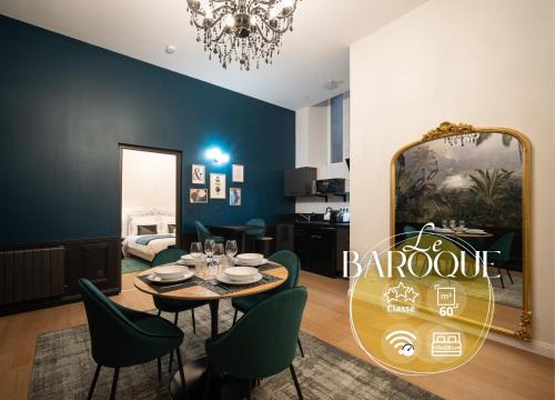 Castres Apartment | Le Baroque - Grand T2 Calme, Lit Queen Size