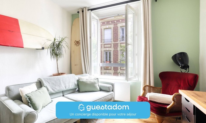 Anatole France Danton Apartment | Le Casimir - 600m Gare - Petfriendly