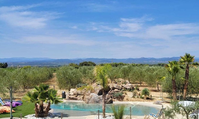 Montagnac Villa | 'Le Cerisier' Villa for 2/5 people Mas des Micocouliers