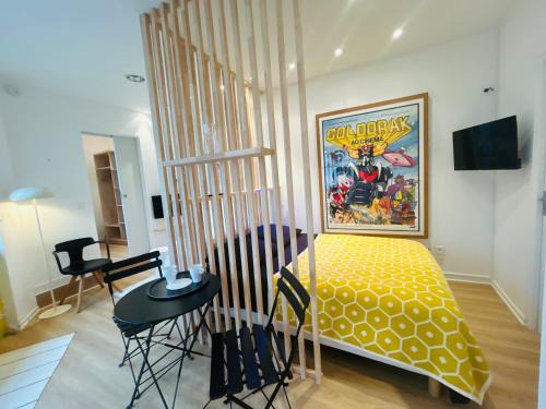 Centre Ville Apartment | Le GOLDORAK - Hypercentre, parking privé et climatisation