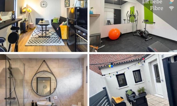 Henriville Apartment | Le Jules Verne, avec Terrasse et Salle de sport