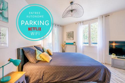 Les Epinettes Apartment | LE LAGON BLEU - Parking - Netflix - Loggia
