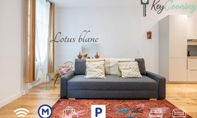Saint - Aubin - Dupuy Apartment | Le Lotus Blanc - Hypercentre A 10 min du métro
