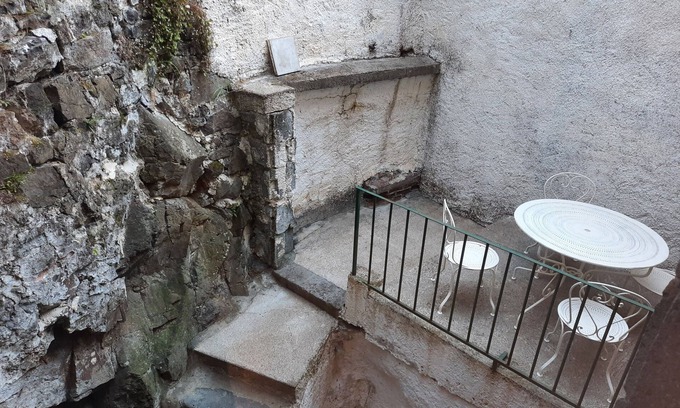 Rochefort-Montagne House | Le Lys holiday home, private courtyard and sauna.