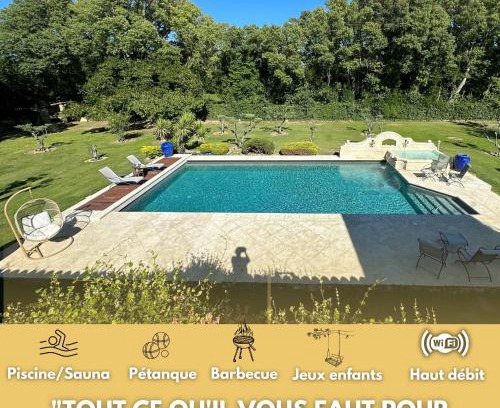 Grans Cabin | Le Mas des lys - Guest houses au coeur de la Provence dans un parc paysagé avec piscine, sauna et boulodrome