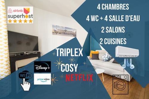Haussonville-Blandan-Mon Desert-Saurupt Apartment | Le Maxi Dupont Thermal Netflix Clim Fibre OscarNewHome