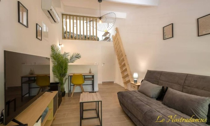 Salon-de-Provence Apartment | Le Nostradamus - Magnificent downtown apartment with parking
