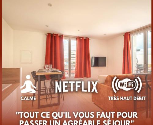 Bonnieres-sur-Seine Apartment | Le PÉTRA - Self Checkin Automatique - Netflix - 15 min Giverny