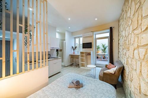 Charpennes - Charmettes Apartment | "Le Pampa" Joli T1 25m2 Clim Terrasse Prox Gare Métro Tram