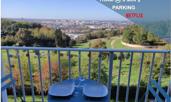 Cenon Apartment | Le panoramique - Parking, Tram A, Netflix