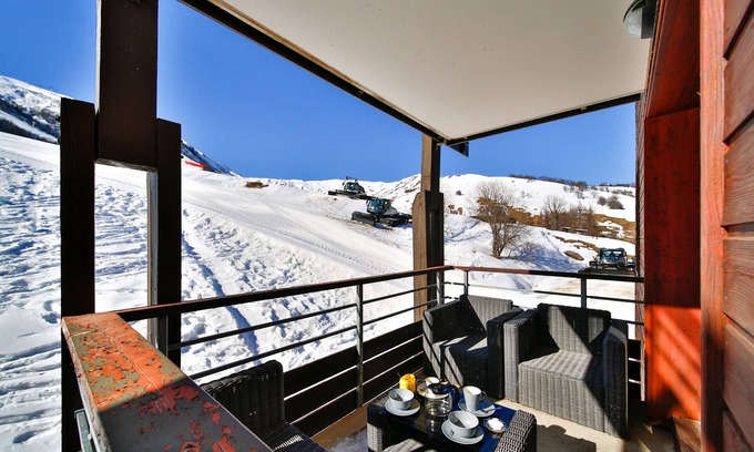 Villarembert Apartment | Le Petit Flocon - Appt pour 6 vue sur piste