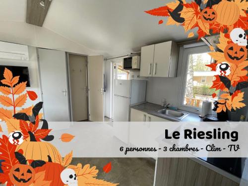 Boofzheim House | Le Riesling - Mobilhome pour 6 - TV - Climatisé