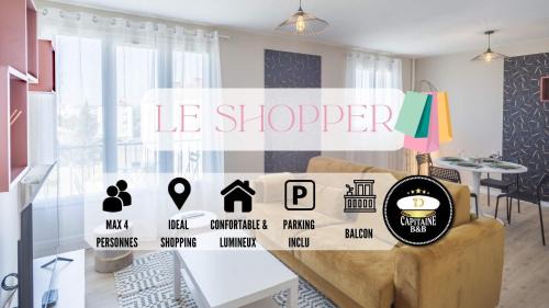 La Chapelle-Saint-Luc Apartment | Le Shopper - Confortable et Lumineux - Parking