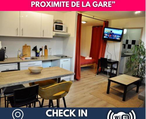 Matabiau Apartment | Le Spot de Bayard - Hypercentre Toulouse, Gare Matabiau, Accueil h24, Wi-Fi