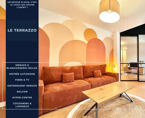 Mont-de-Marsan Apartment | Le Terrazzo - Élégant - Centre - Balcon - Lumineux