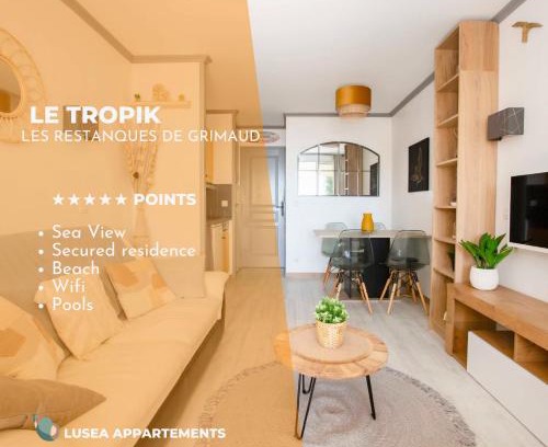 Les Restanques Apartment | Le TROPIK, Panoramic SEA view, Holiday resort