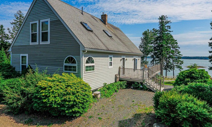 Gouldsboro House | Legend | Oceanfront house in Gouldsboro close to trails - private dock