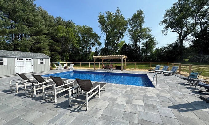 Lenox House | Lenox Grand Colonial with Pool by Evergreen Home