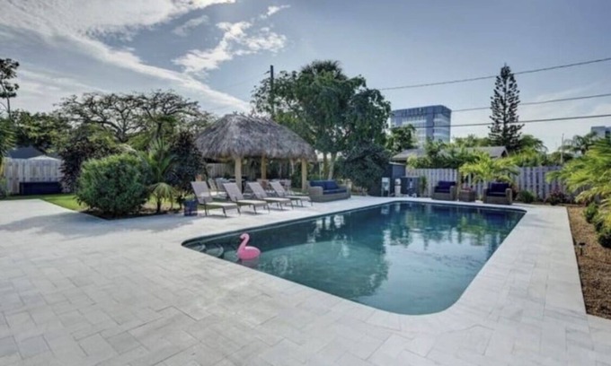 Harbor Village Villa | Less than a Mile to the beach! Walk to shops and beach! Villa pool house dream!
