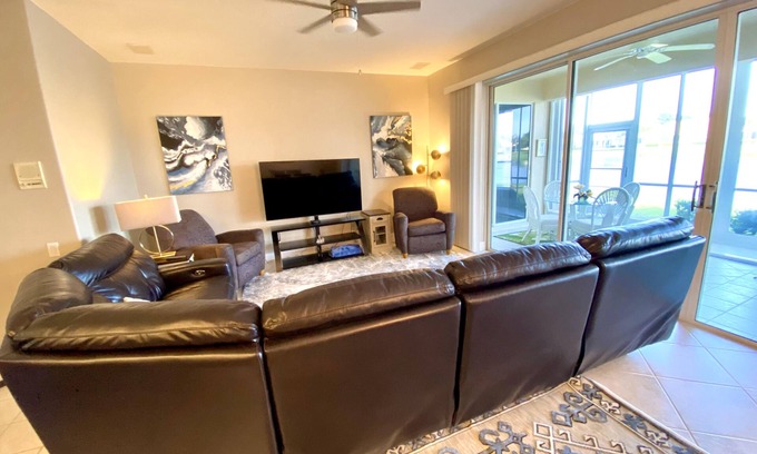 Tropical Cove Villa | Lexington Country Club Villa, 3 bedroom 2 bath, extended lanai with water view