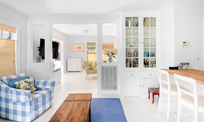 Cutchogue House | Light-filled home with fireplace & enclosed yard - near wineries