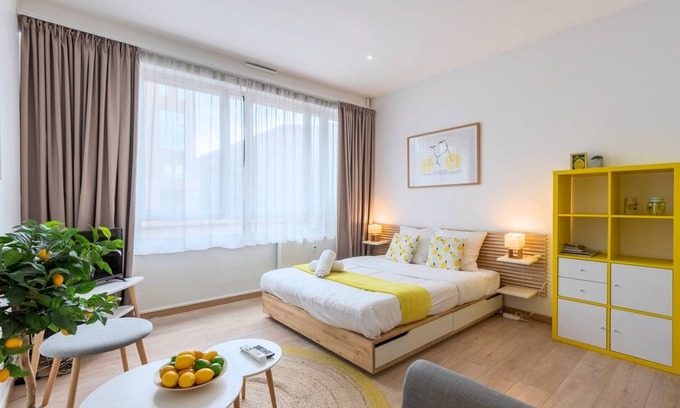 Lille Centre Ville Apartment | Lille gares Nice studio with private parking