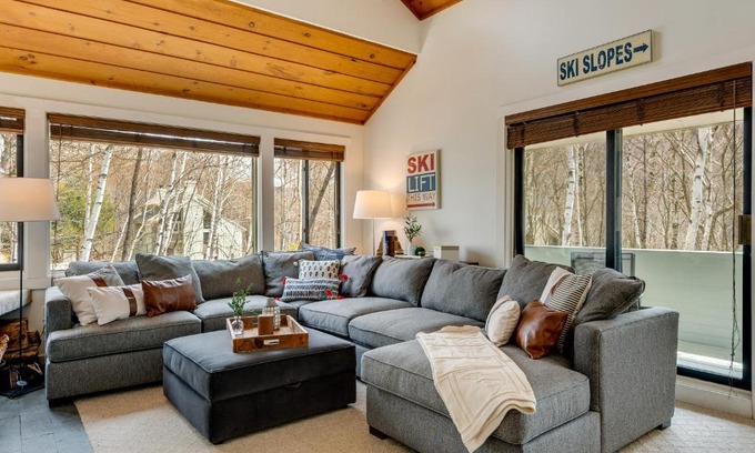 Lincoln Apartment | Lincoln Condo Rental with Shuttle Near Loon Mountain