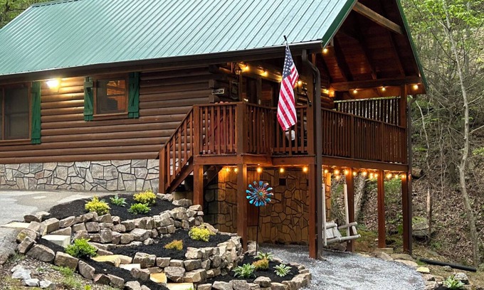 Black Bear Falls Cabin | Located in Black Bear Falls Resort cozy cabin for two with new hot tub