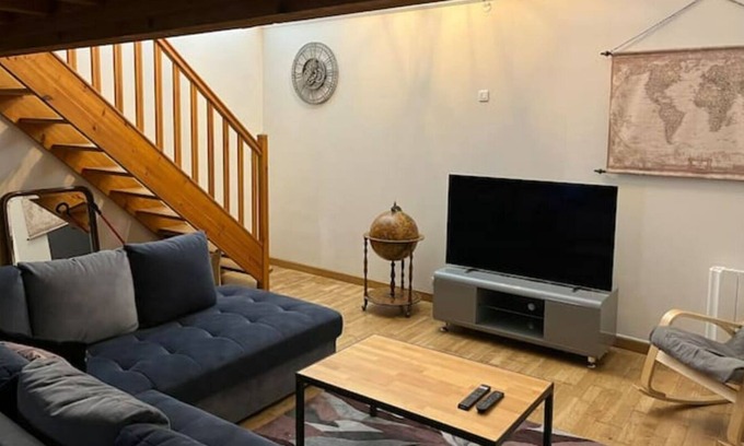 Margnolles - Rhone Apartment | Loft Canut 70m2 Tout Équipé