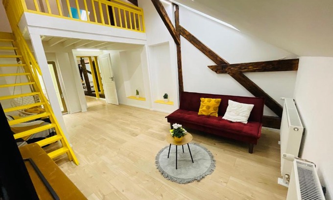 Oradea Apartment | Loft in 1902 Art-Nouveau Villa