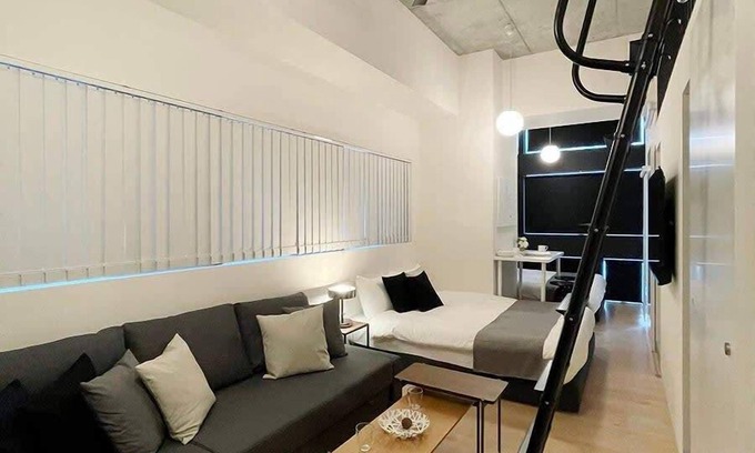 Hiroshima City Centre Apartment | Loft Studio 5 Min Walk to Peace Park