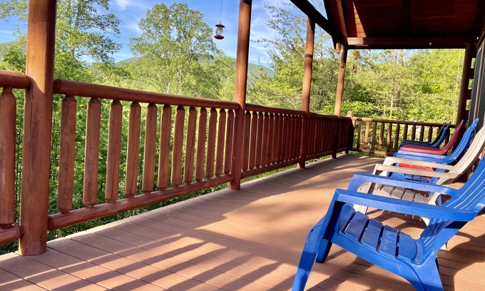 Whittier Cabin | Log home nestled in the Smoky Mountains.