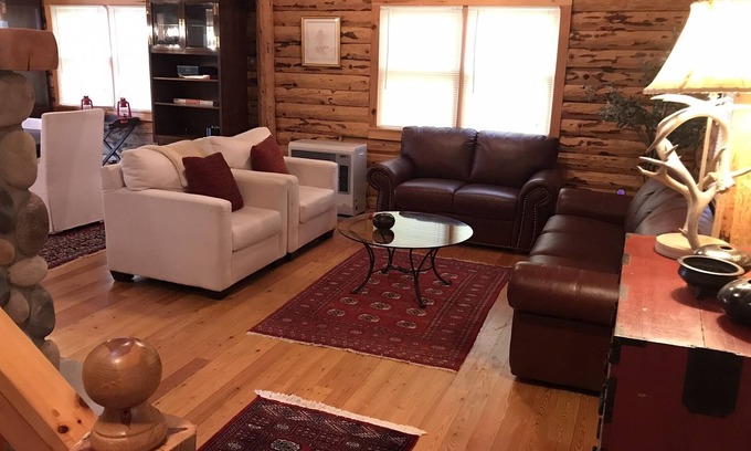 Wellesley Island House | Log Home on 13th fairway for golfers, hikers, nature lovers!