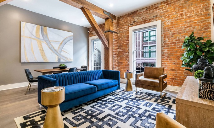 Central Business District Condo | Look No Further! Glam + Historic Charmer + Large Private Balcony = Everything! | The Calliope