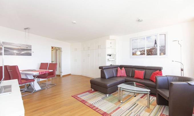 Duhnen Apartment | Lord Nelson App.503-66m² vacation apartment in Döse, close to the beach, swimming pool and sauna