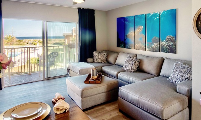 Butler Beach Condo | LOVE THE DIRECT OCEAN VIEWS ,STEPS TO THE BEACH,POOL