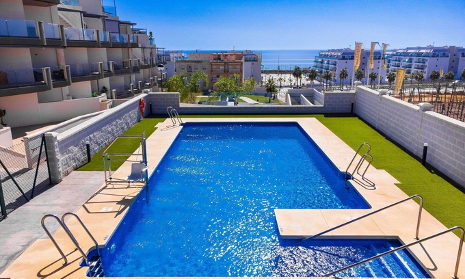 Los Llanos Apartment | Lovely apartment for 4 guests with pool, WIFI, A/C, TV, patio and parking