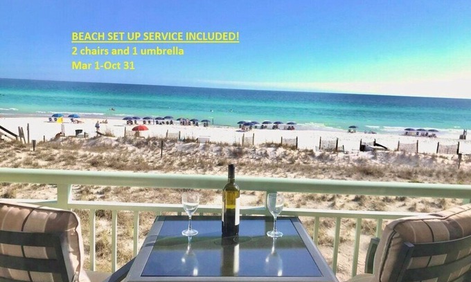 Fort Walton Beach - Destin Condo | Lovely beach-front condo with free beach setup.