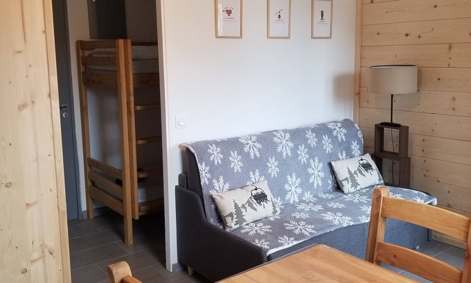 Valmeinier Apartment | Lovely studio apartment for rent in the center of Valmeinier 1800