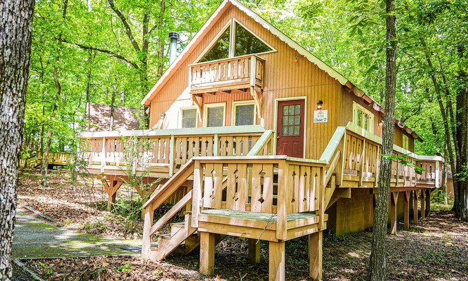 Pine Mountain Ski Chalet | Lovely wooded view chalet is your weekend escape!