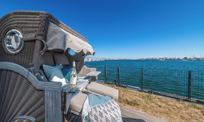 Olpenitz Apartment | Low-barrier Baltic Sea vacation apartment "Zweite Heimat" with water view and sauna