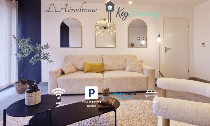 ZAC Andromede Apartment | Luminea - Apt T3 avec parking souterrain - Aéroport Blagnac, MEET et tram