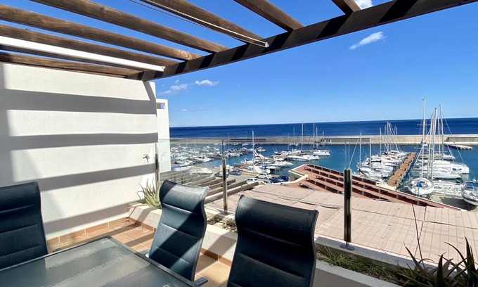 Calafat Apartment | Luminoso Duplex En Primera Linea Del Mar Residencial Marina Del Port 33-34