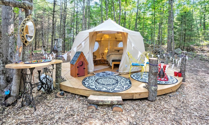 Acton RV Rental | Luna BOHO glamping at its best.