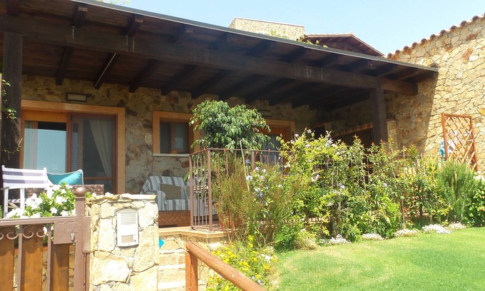 Chia Villa | "LUNA" small villa with sea view and swimming pool