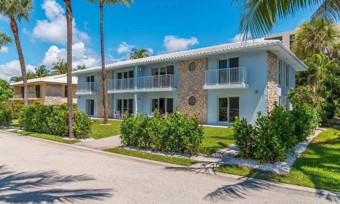 Juno Beach Apartment | Lux Beachside 2nd Floor Condo 3 Steps to the Beach!