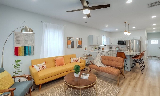 Northside District House | Luxe Home Downtown - Sleeps 6. Off-street parking