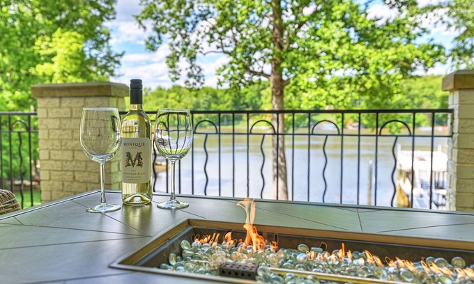 Dixie - Berryhill House | Luxe Lakefront Estate with Beach + Hot Tub + Firepit + Dock